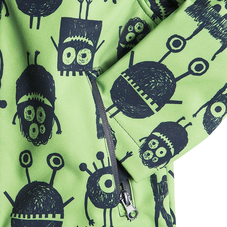 Cool Club, Softshell chłopięcy, zielony, potworki