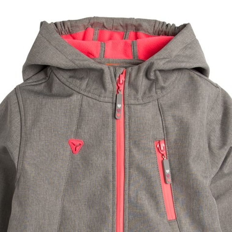 Cool Club, Softshell dziewczęcy, szary