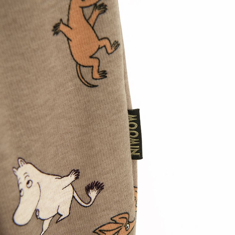 Cool Club, Spodnie dresowe chłopięce, brązowe, Muminki