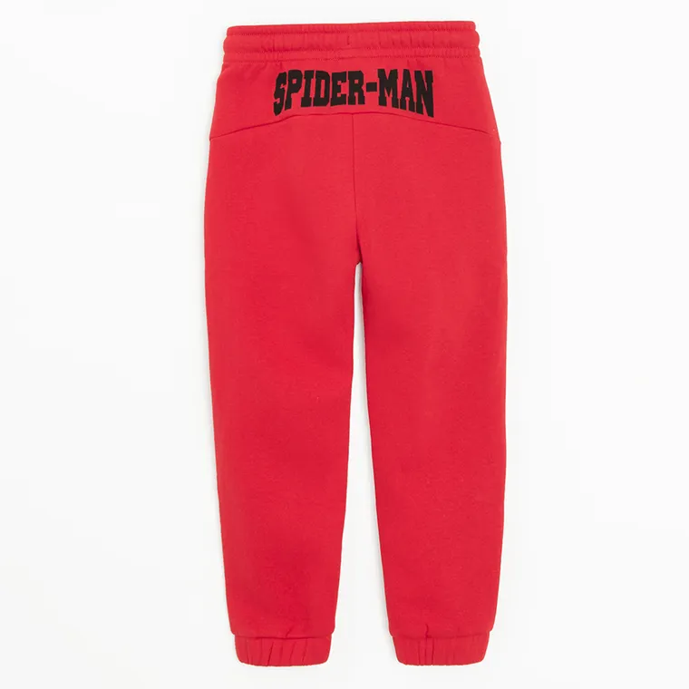 Cool Club, Spodnie dresowe chłopięce, czerwone, Spider-Man