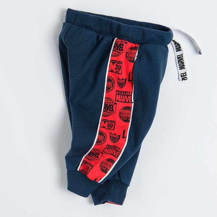 Cool Club, Spodnie dresowe chłopięce, granatowe, Marvel Super Heroes