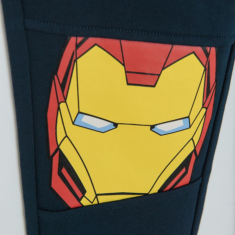 Cool Club, Spodnie dresowe chłopięce, granatowe, Marvel Super Heroes