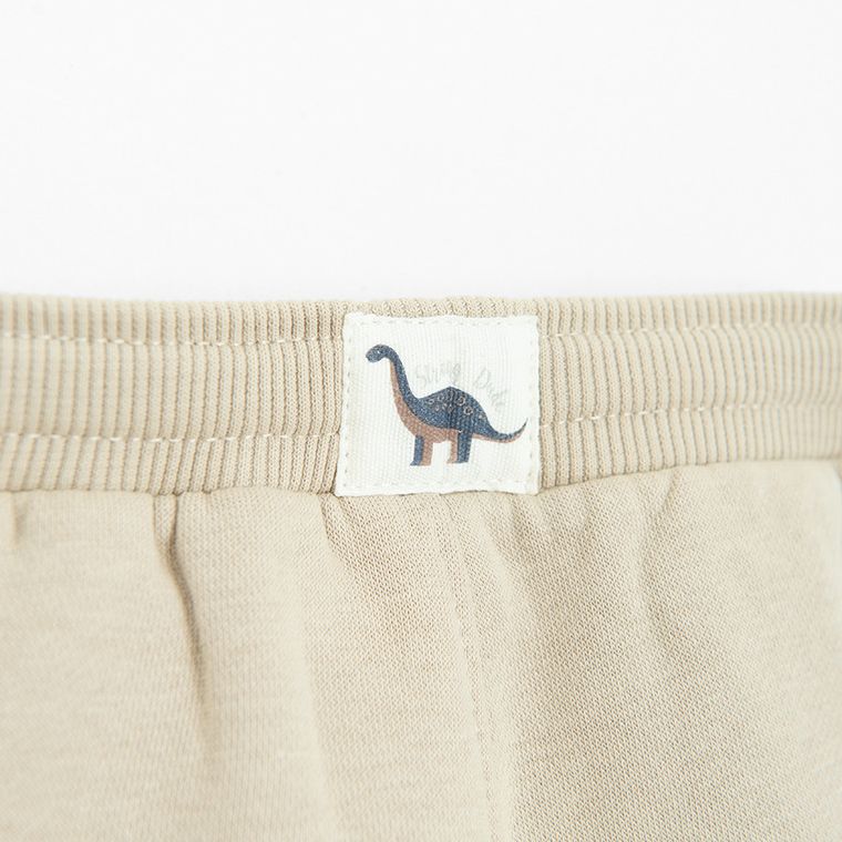 Cool Club, Spodnie dresowe chłopięce, ocieplane, beżowe