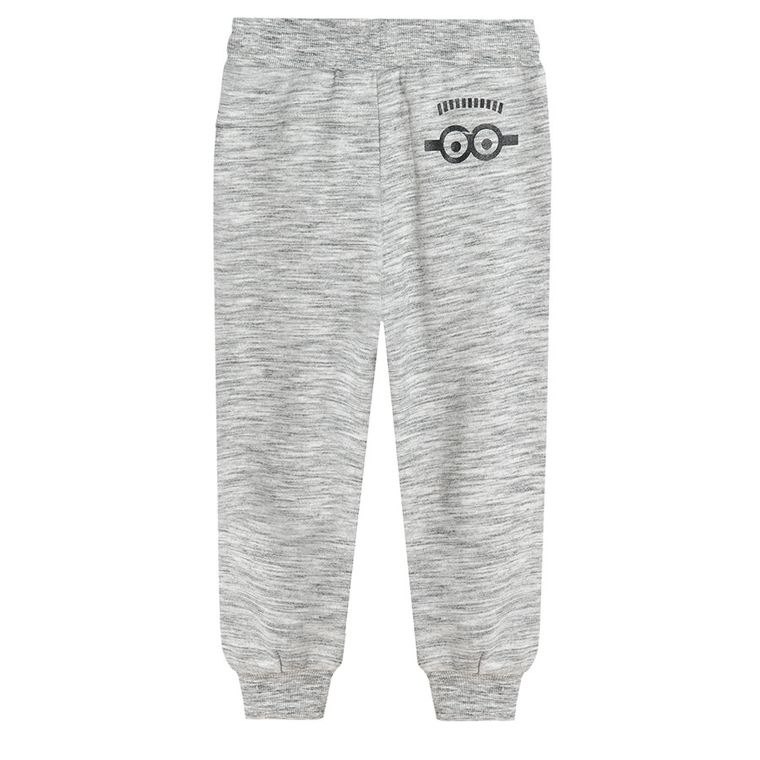 Cool Club, Spodnie dresowe chłopięce, szare, Minionki