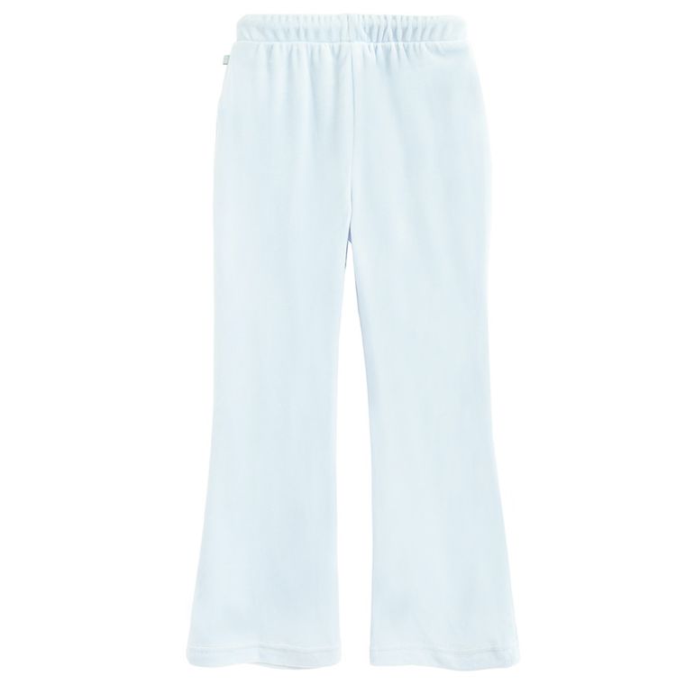 Cool Club, Spodnie dresowe dziewczęce, flare, welurowe, niebieskie