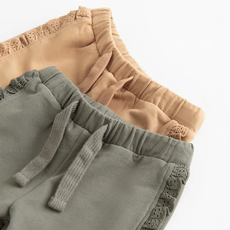 Cool Club, Spodnie dresowe dziewczęce, mix, zestaw, 2 szt.