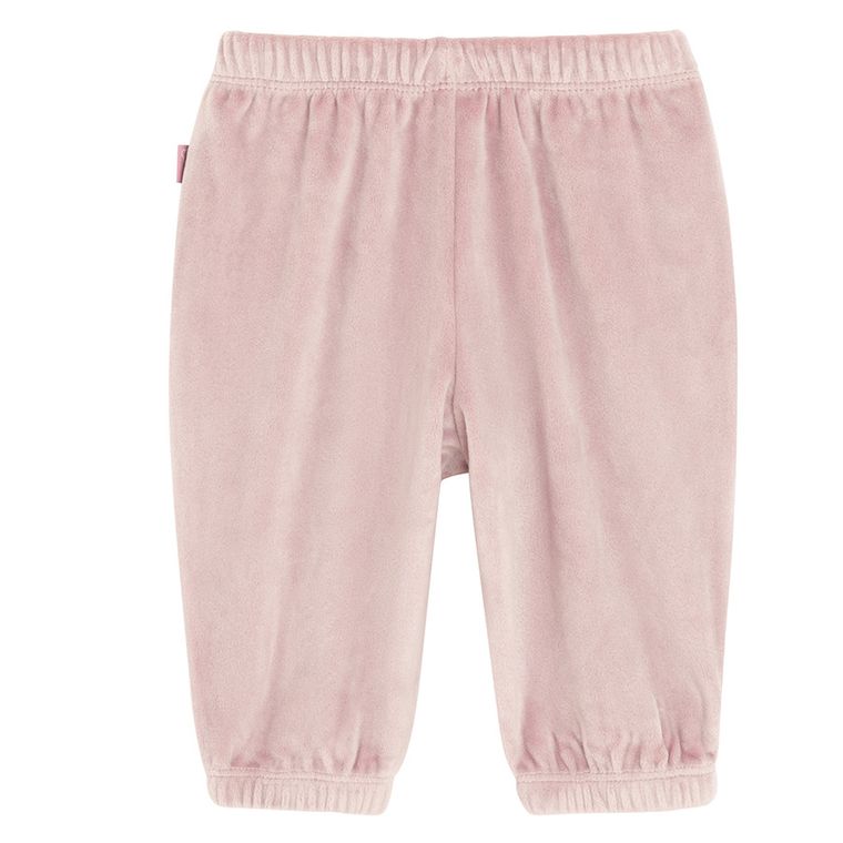Cool Club, Spodnie dresowe dziewczęce, welurowe, ocieplane, różowe