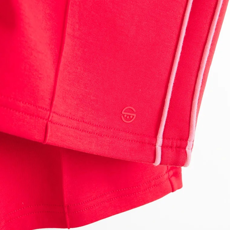 Cool Club, Spodnie dresowe dziewczęce, wide leg, czerwone