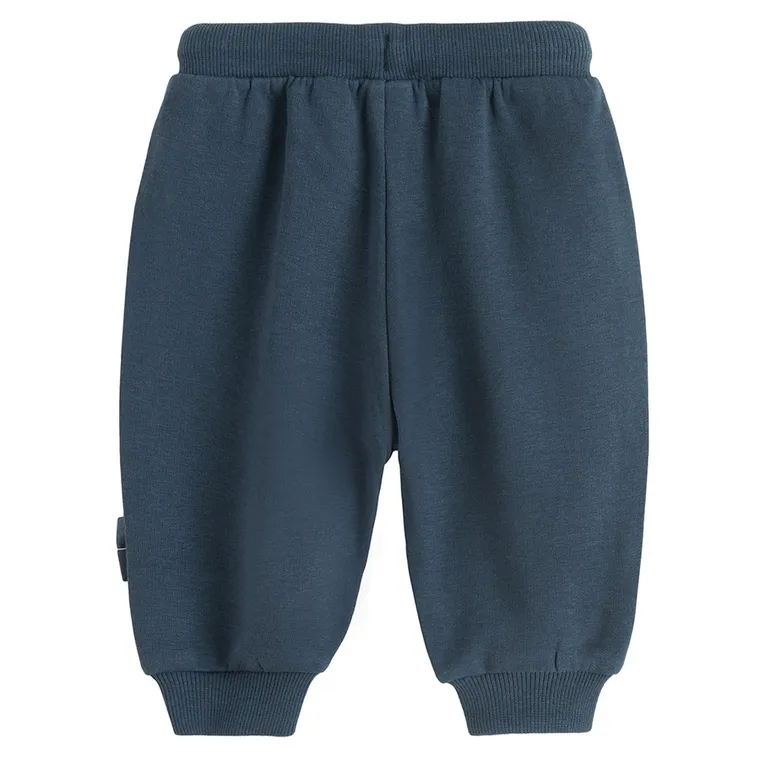Cool Club, Spodnie dresowe niemowlęce, baggy, granatowe