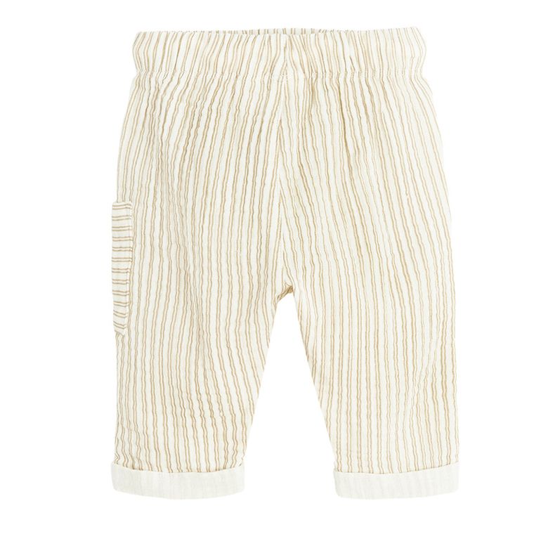 Cool Club, Spodnie materiałowe chłopięce, ecru