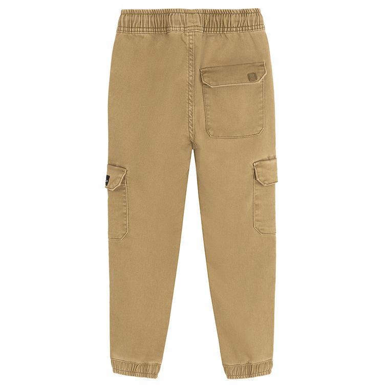 Cool Club, Spodnie materiałowe chłopięce, jogger, brązowe