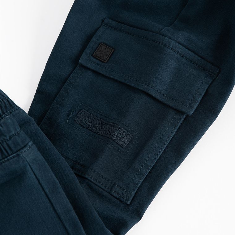 Cool Club, Spodnie materiałowe chłopięce, jogger, granatowe