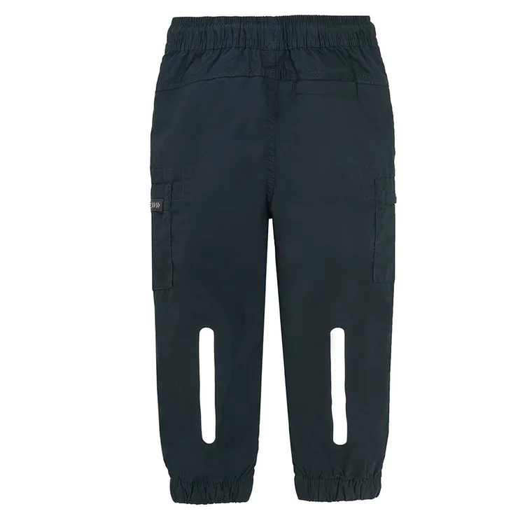Cool Club, Spodnie materiałowe chłopięce, jogger, ocieplane, granatowe