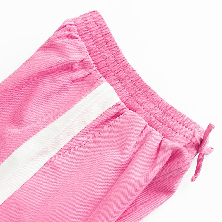 Cool Club, Spodnie materiałowe dziewczęce, wide leg, różowe