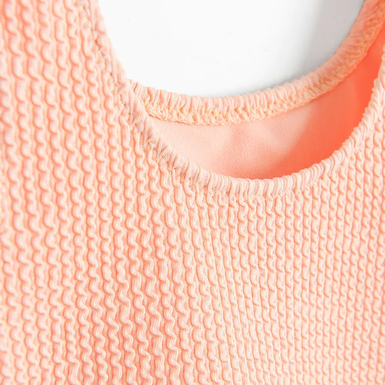 Cool Club, Strój kąpielowy dziewczęcy dwuczęściowy, UV 50, brzoskwiniowy