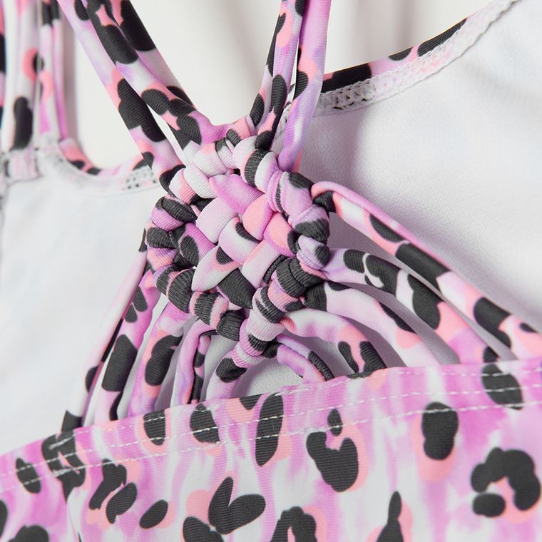 Cool Club, Strój kąpielowy dziewczęcy dwuczęściowy, UV 50, fioletowy