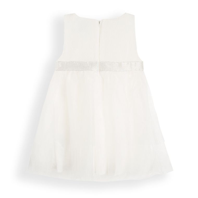 Cool Club, Sukienka dziewczęca bez rękawów, tiul i falbany