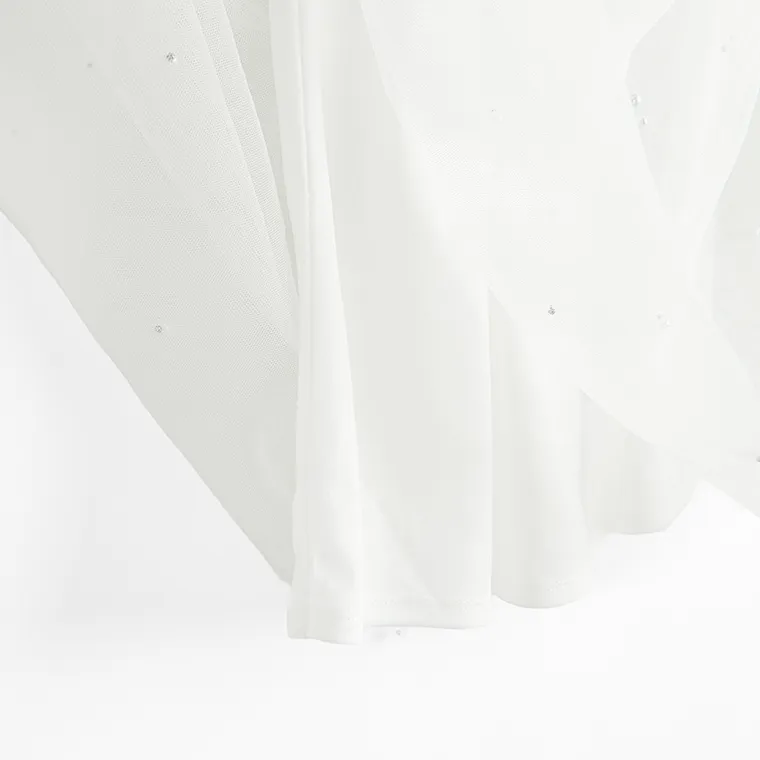 Cool Club, Sukienka dziewczęca na ramiączka, biała