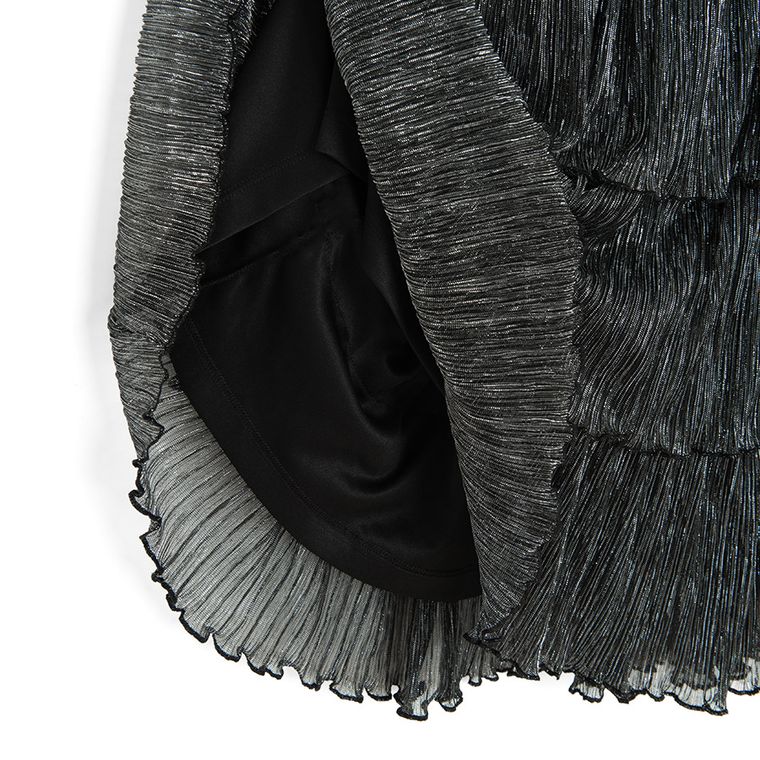 Cool Club, Sukienka dziewczęca z długim rękawem, czarna