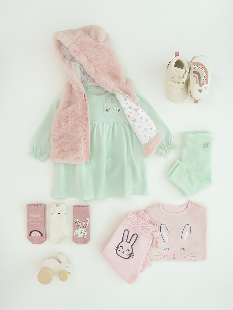 Cool Club, Sukienka dziewczęca z długim rękawem, miętowa