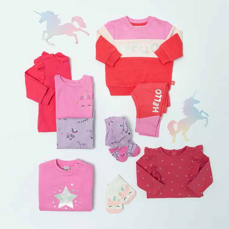 Cool Club, Sukienka dziewczęca z długim rękawem, różowa