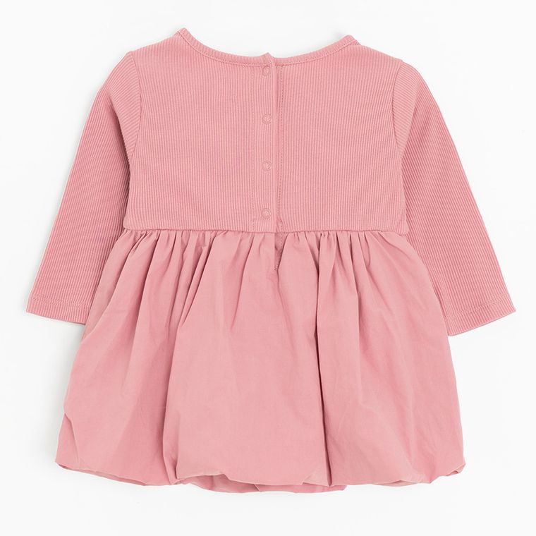 Cool Club, Sukienka dziewczęca z długim rękawem, różowa