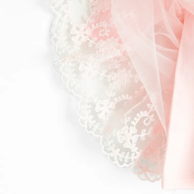 Cool Club, Sukienka dziewczęca z długim rękawem, różowa