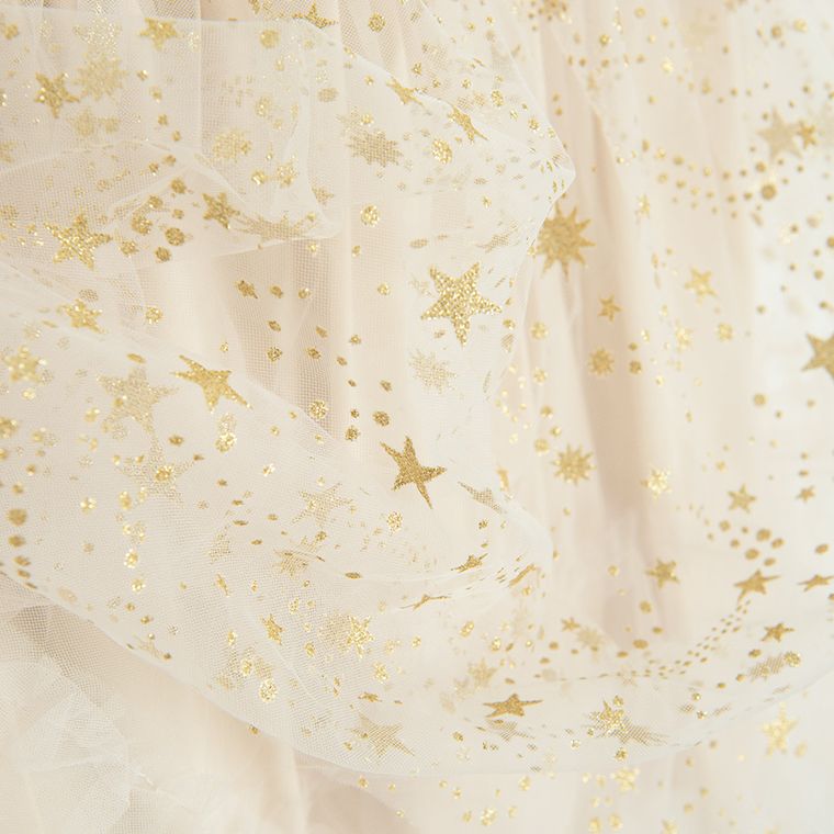 Cool Club, Sukienka dziewczęca z długim rękawem, złota