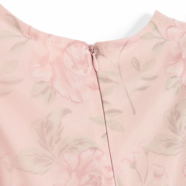 Cool Club, Sukienka dziewczęca z krótkim rękawem, beżowa