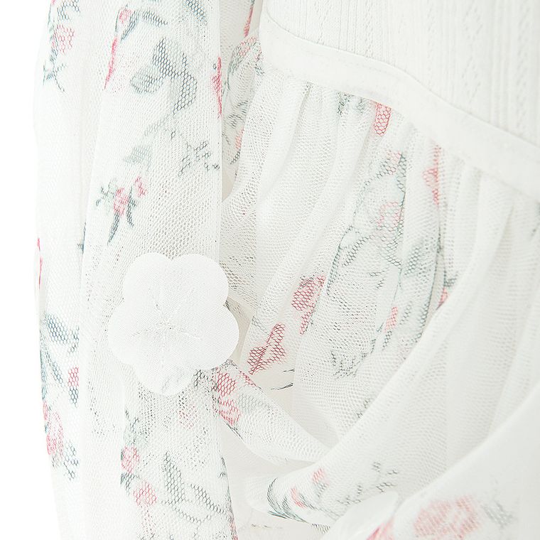 Cool Club, Sukienka dziewczęca z krótkim rękawem, biała