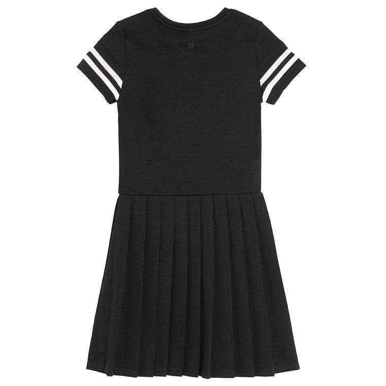 Cool Club, Sukienka dziewczęca z krótkim rękawem, czarna