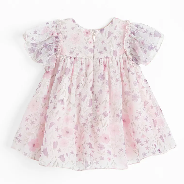 Cool Club, Sukienka dziewczęca z krótkim rękawem, fioletowa