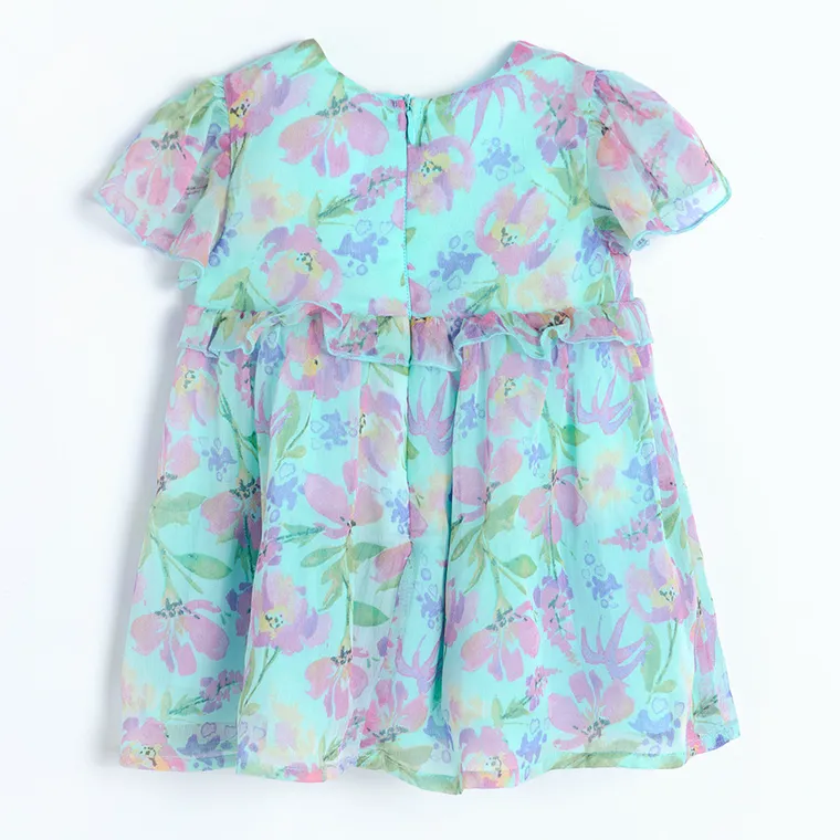 Cool Club, Sukienka dziewczęca z krótkim rękawem, miętowa