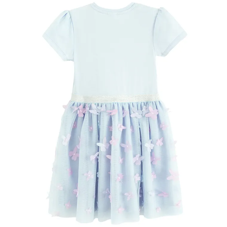 Cool Club, Sukienka dziewczęca z krótkim rękawem, niebieska