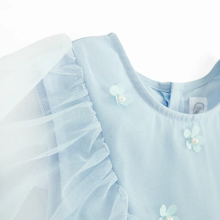 Cool Club, Sukienka dziewczęca z krótkim rękawem, niebieska