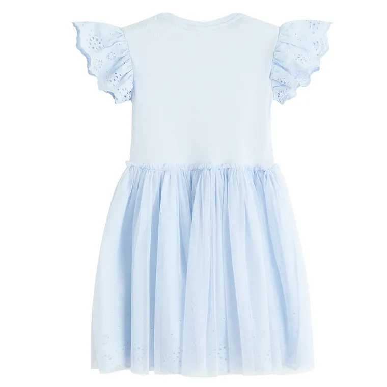 Cool Club, Sukienka dziewczęca z krótkim rękawem, niebieska