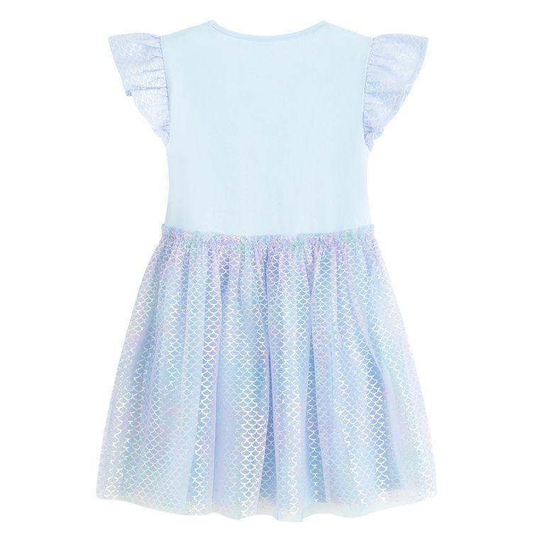 Cool Club, Sukienka dziewczęca z krótkim rękawem, niebieska
