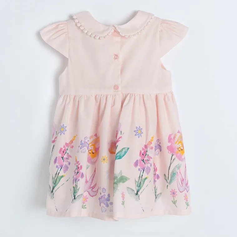 Cool Club, Sukienka dziewczęca z krótkim rękawem, różowa