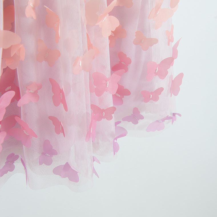 Cool Club, Sukienka dziewczęca z krótkim rękawem, różowa