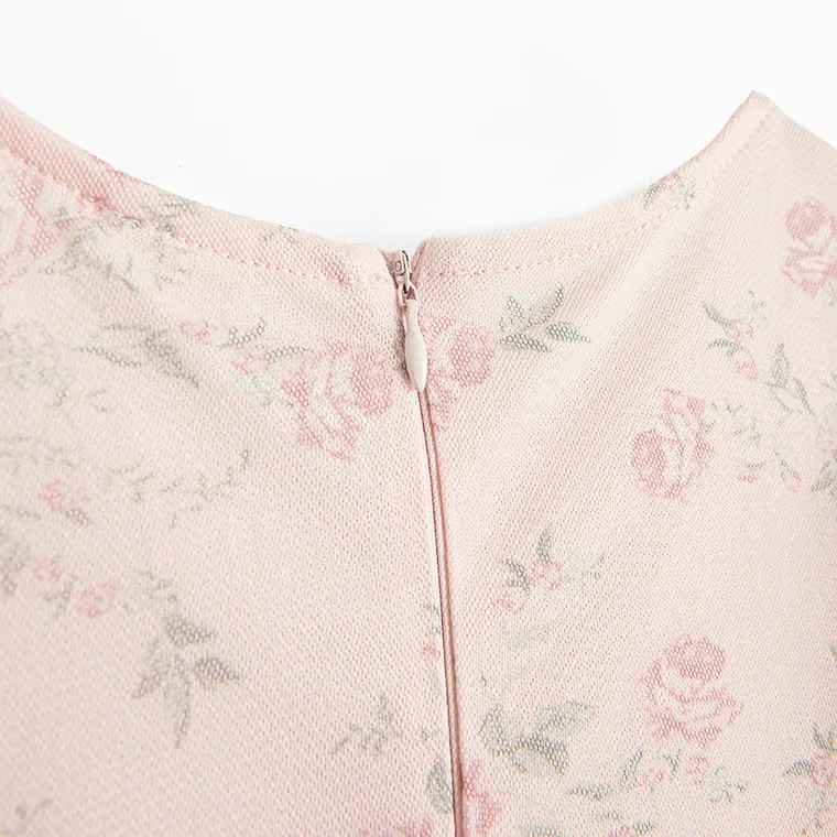 Cool Club, Sukienka dziewczęca z krótkim rękawem, różowa