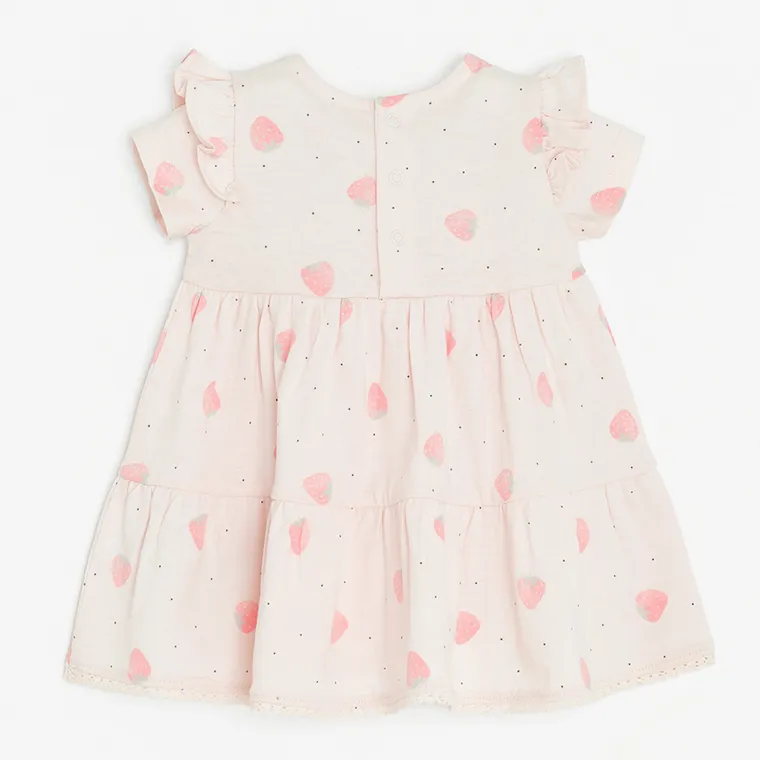 Cool Club, Sukienka dziewczęca z krótkim rękawem, różowa