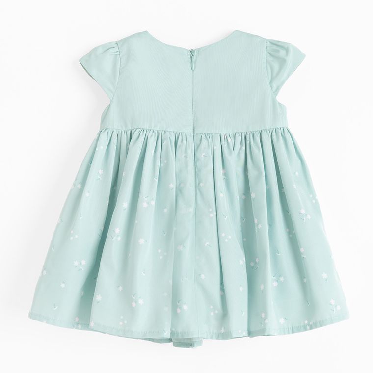 Cool Club, Sukienka dziewczęca z krótkim rękawem, zielona