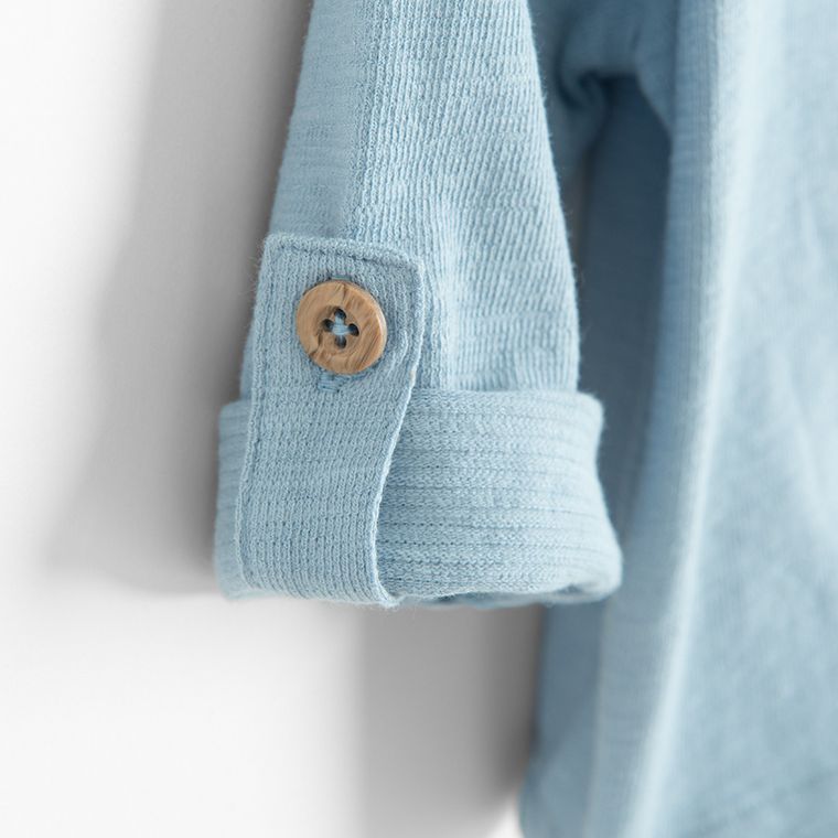 Cool Club, Sweter chłopięcy z kapturem, rozpinany, niebieski