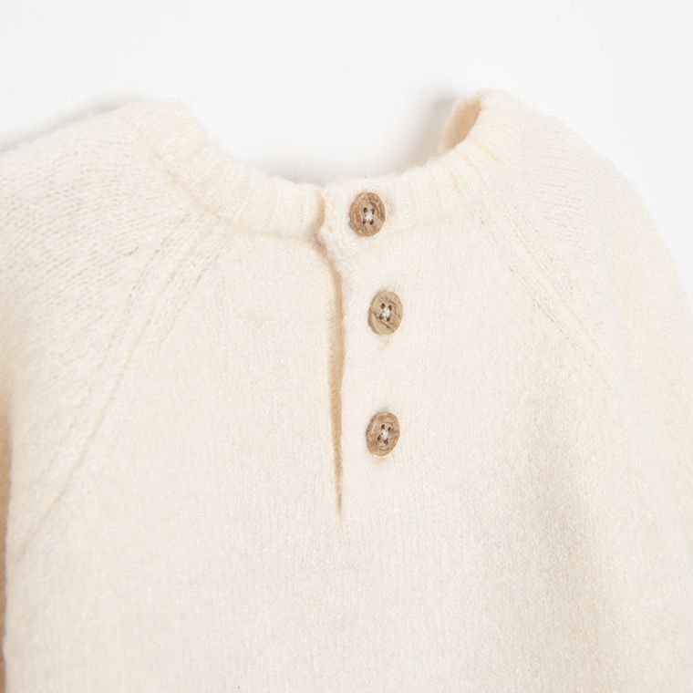 Cool Club, Sweter dziewczęcy, ecru