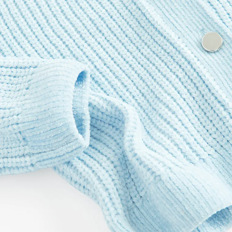 Cool Club, Sweter dziewczęcy, rozpinany, niebieski