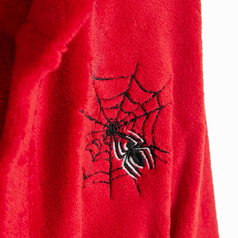 Cool Club, Szlafrok chłopięcy z kapturem, czerwony, Spider-Man