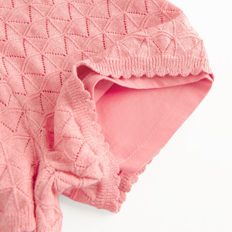 Cool Club, Szorty dziewczęce, sweterkowe, różowe