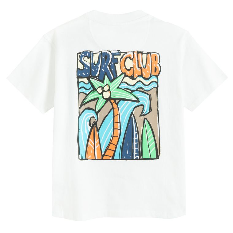 Cool Club, T-shirt chłopięcy, biały