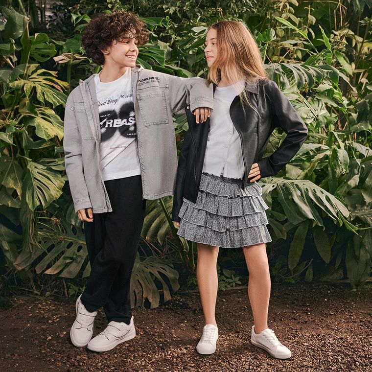 Cool Club, T-shirt chłopięcy, boxy oversize, biały