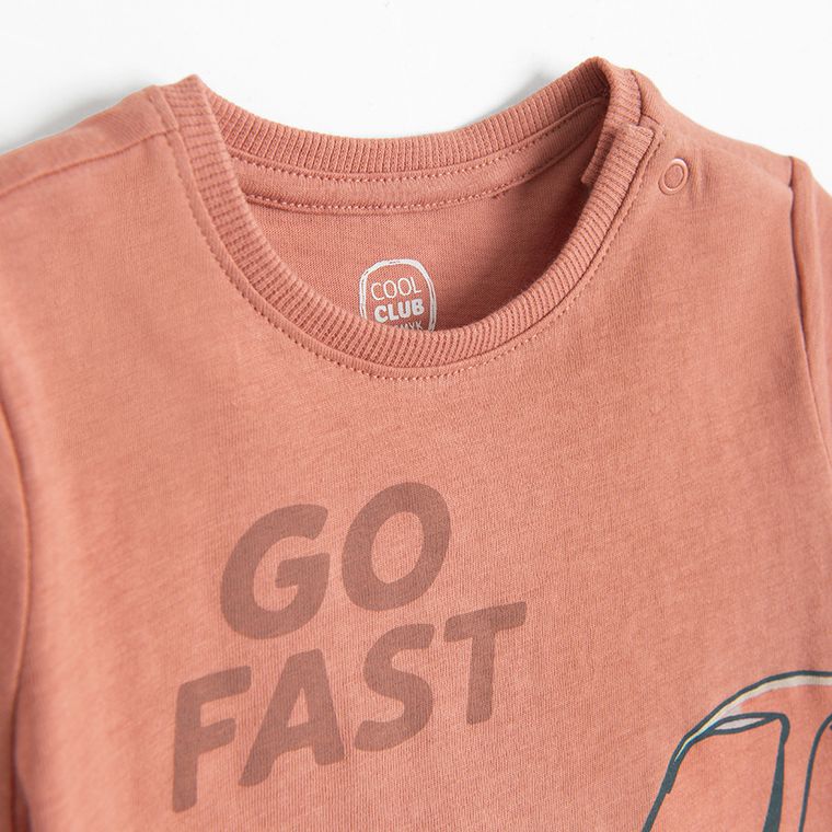 Cool Club, T-shirt chłopięcy, brązowy